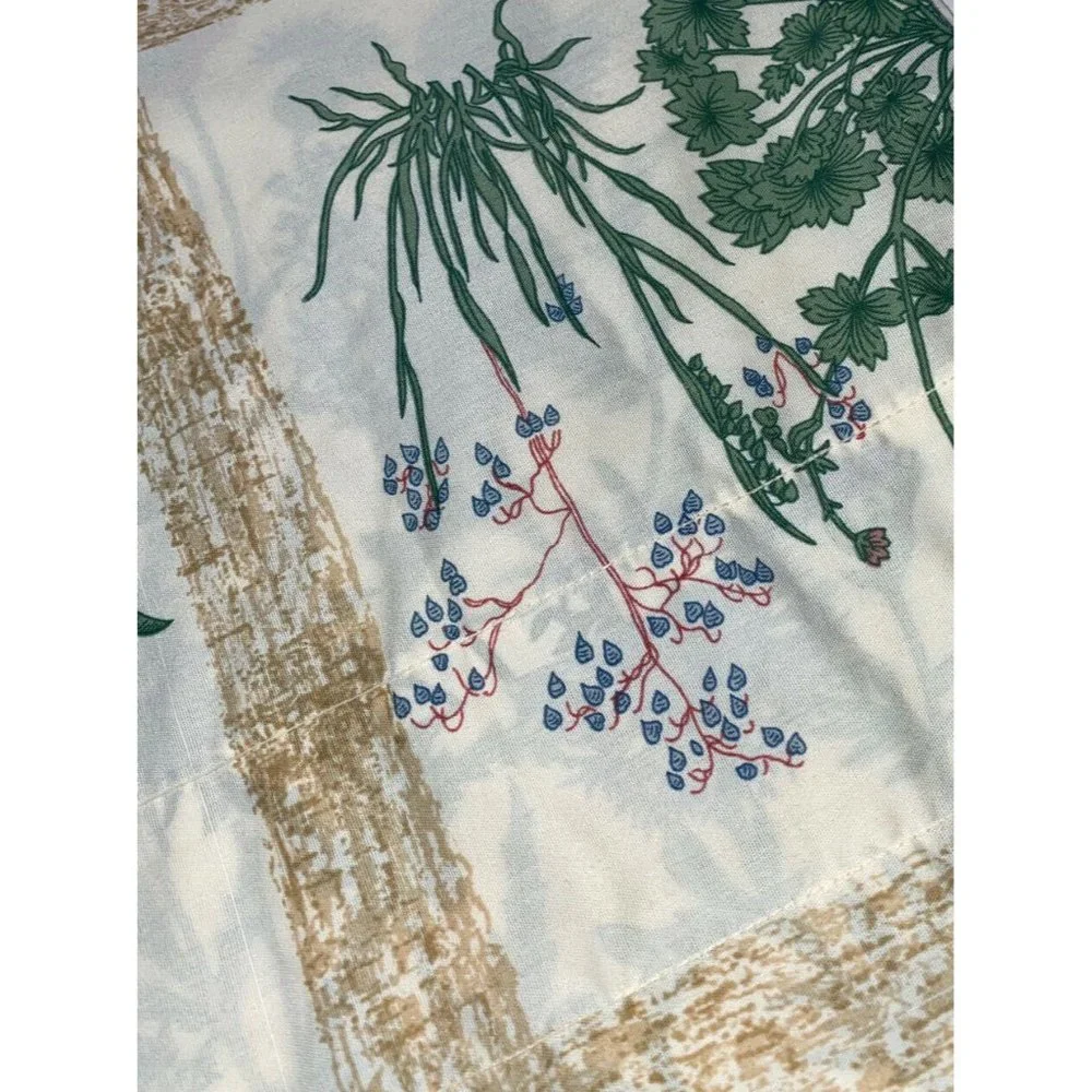 Vintage 1970s Retro Curtains Panels Drapes 86